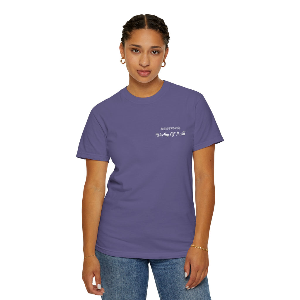 Christian Cross T-Shirt — "You Are Worthy Of It All" Faith Graphic Tee
