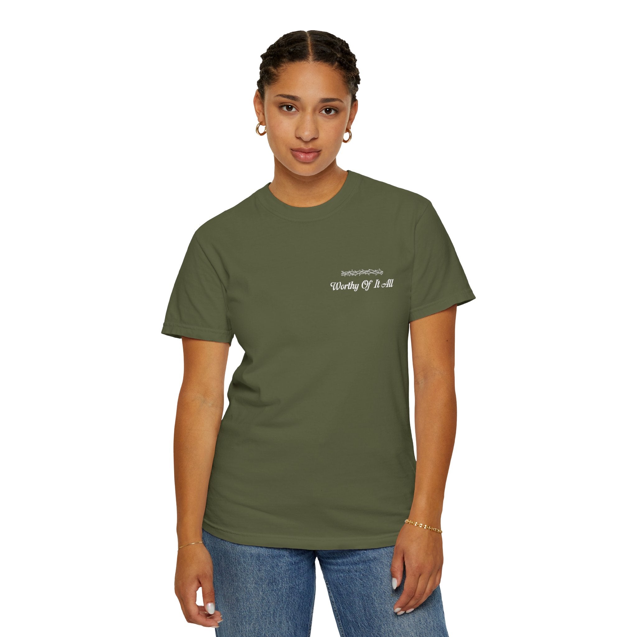 Christian Cross T-Shirt — "You Are Worthy Of It All" Faith Graphic Tee
