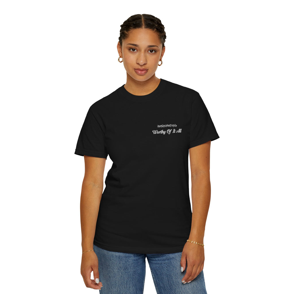 Christian Cross T-Shirt — "You Are Worthy Of It All" Faith Graphic Tee
