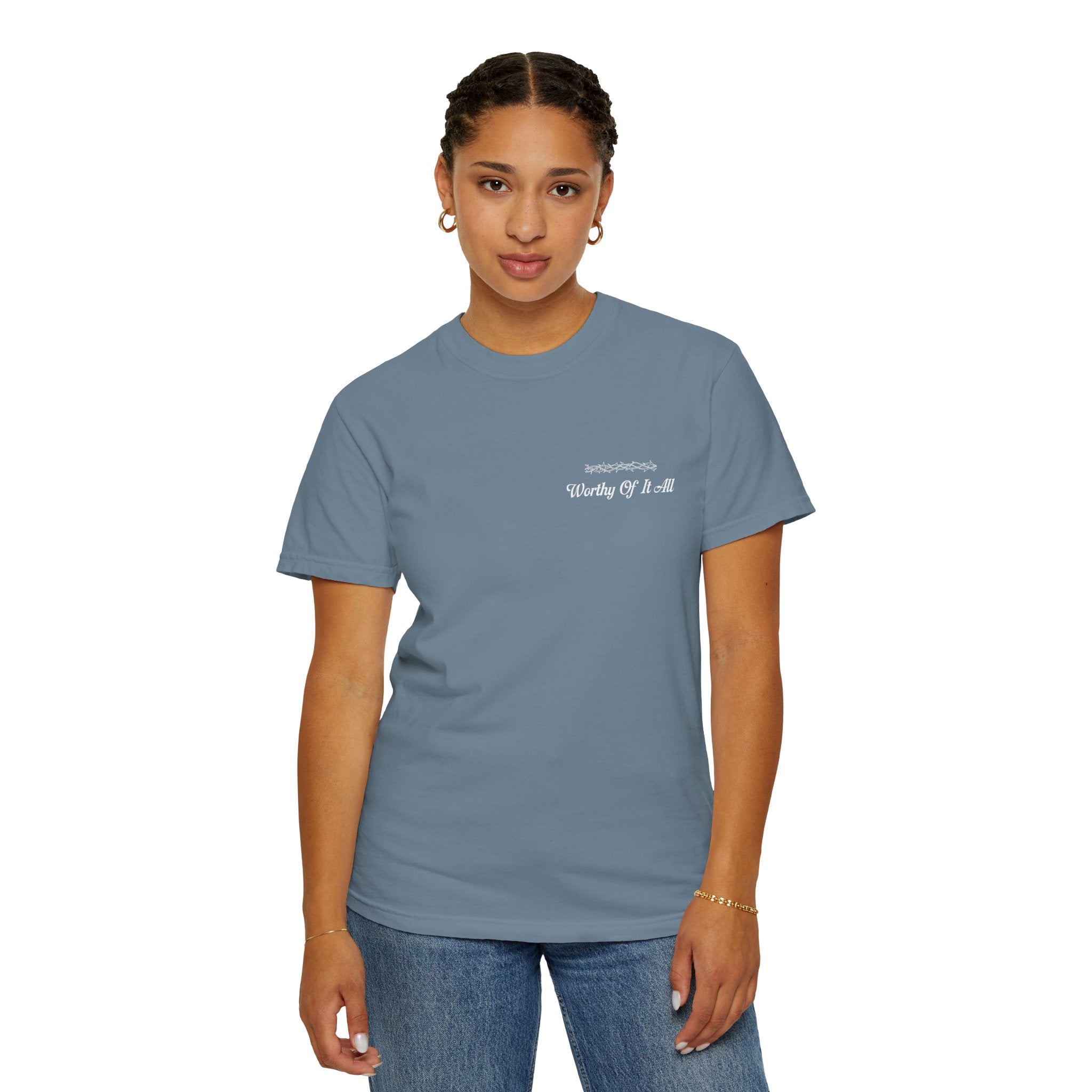 Christian Cross T-Shirt — "You Are Worthy Of It All" Faith Graphic Tee
