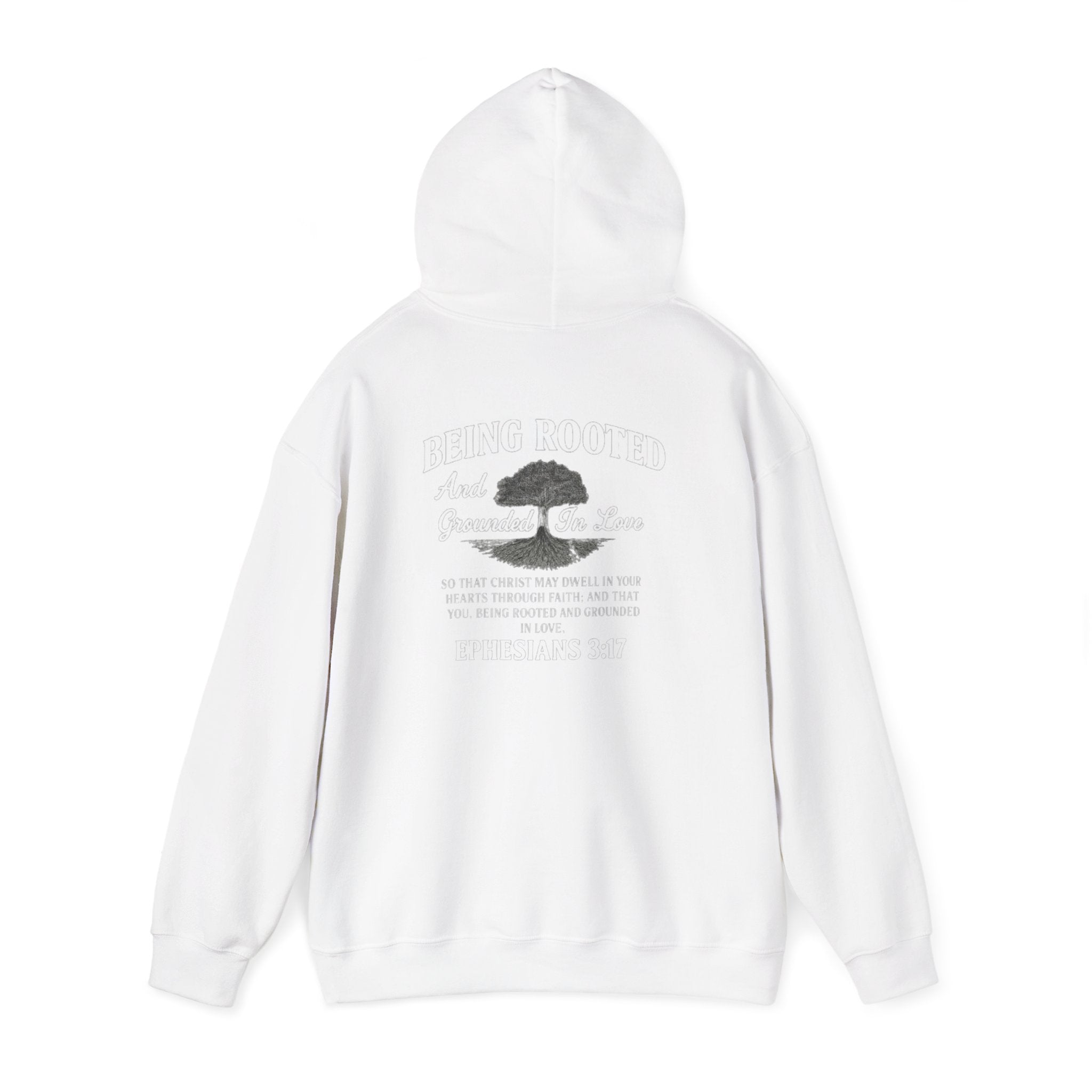 Ephesians 3:17 'Rooted & Grounded in Love' Hoodie — Christian Faith Pullover