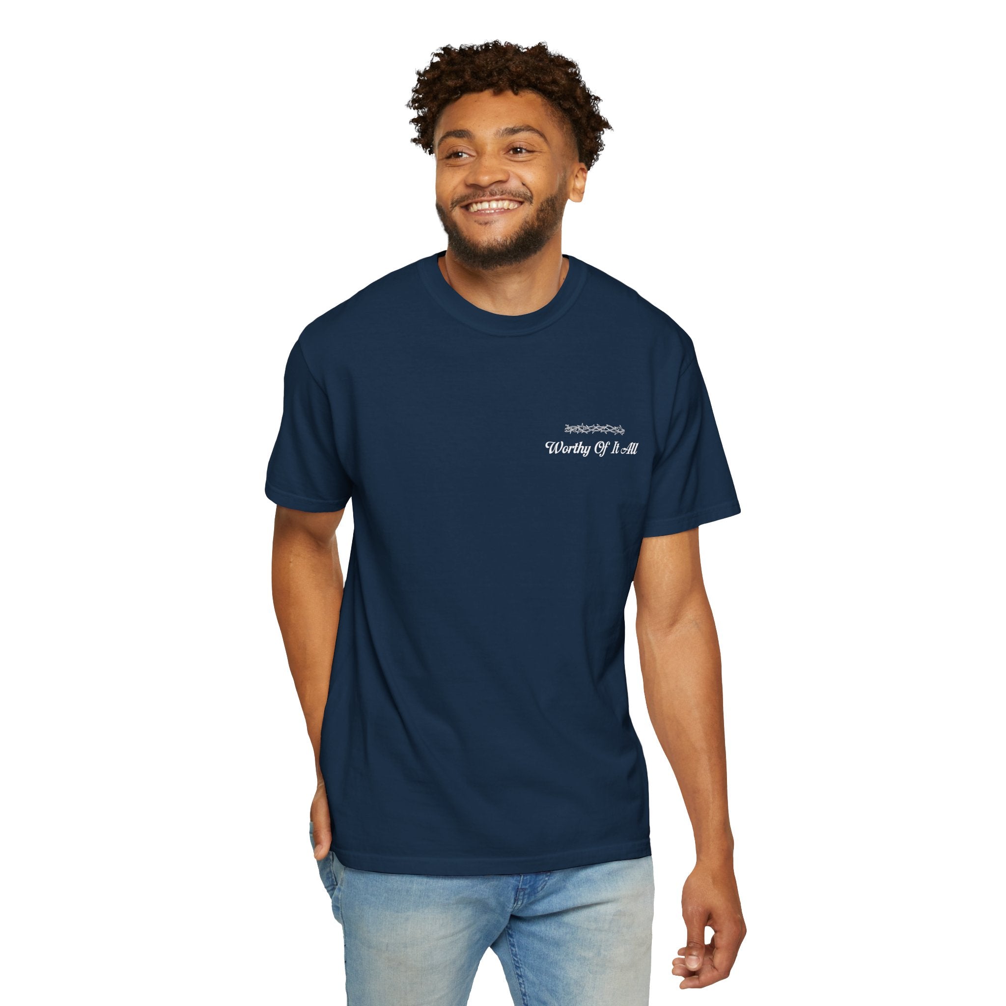 Christian Cross T-Shirt — "You Are Worthy Of It All" Faith Graphic Tee