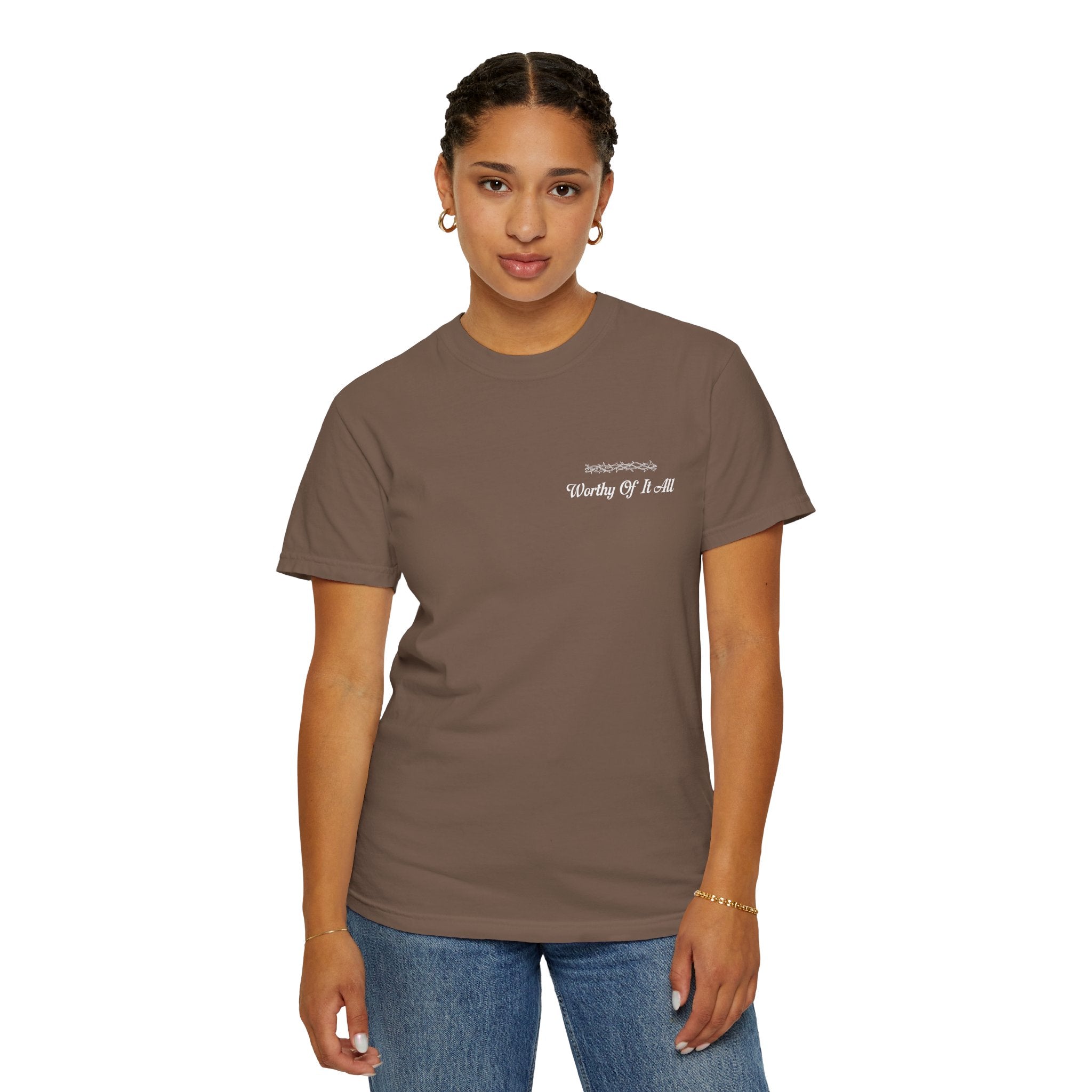 Christian Cross T-Shirt — "You Are Worthy Of It All" Faith Graphic Tee