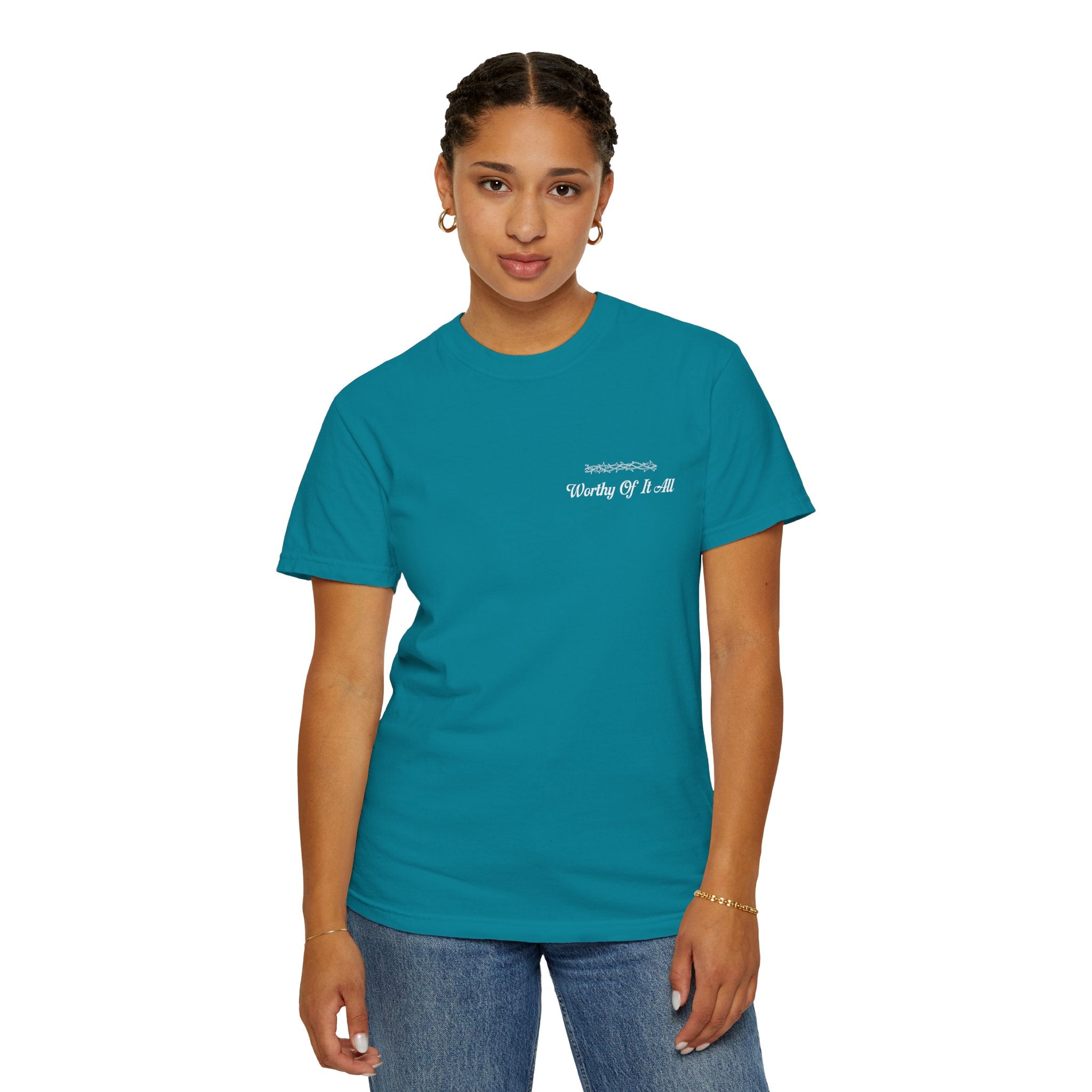 Christian Cross T-Shirt — "You Are Worthy Of It All" Faith Graphic Tee
