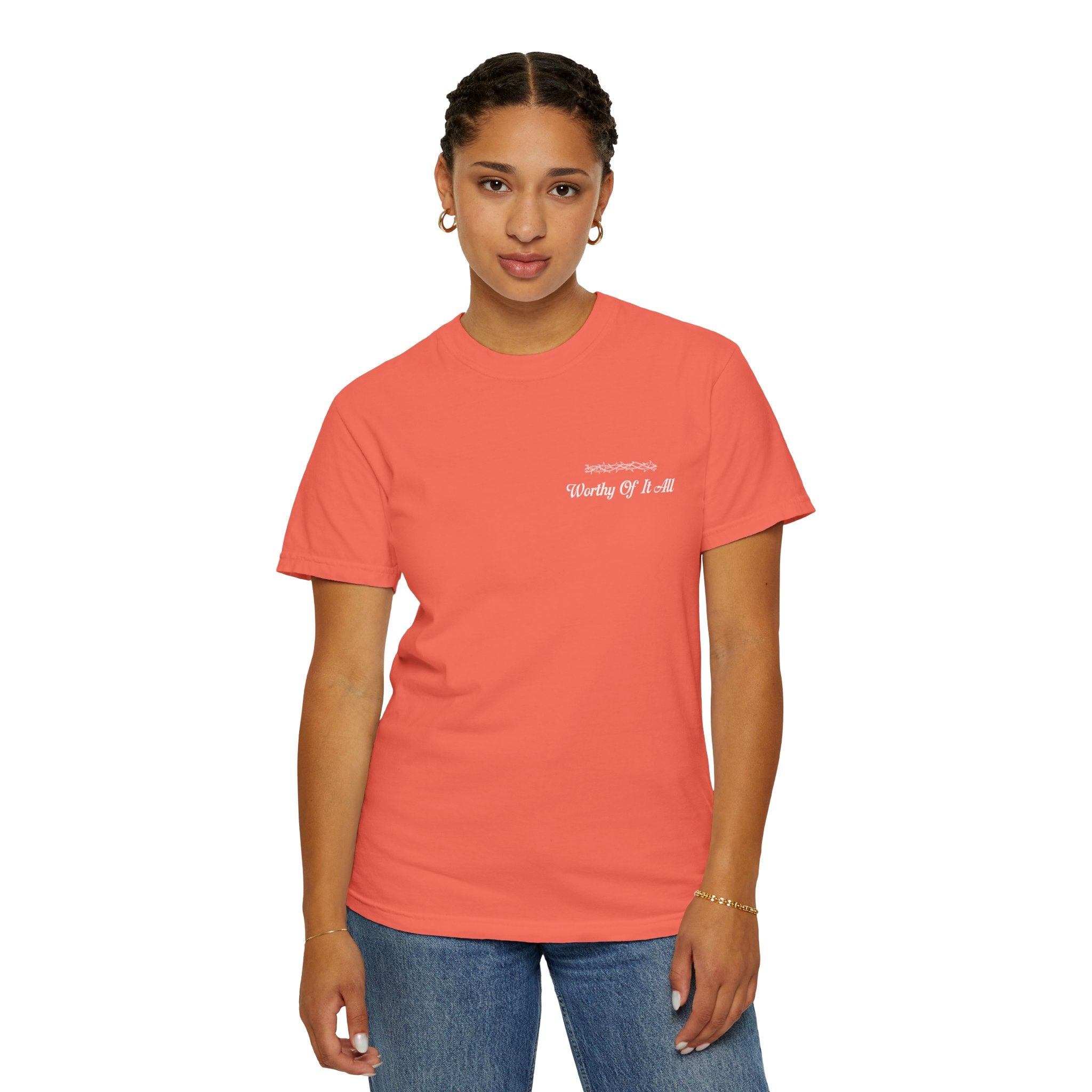 Christian Cross T-Shirt — "You Are Worthy Of It All" Faith Graphic Tee