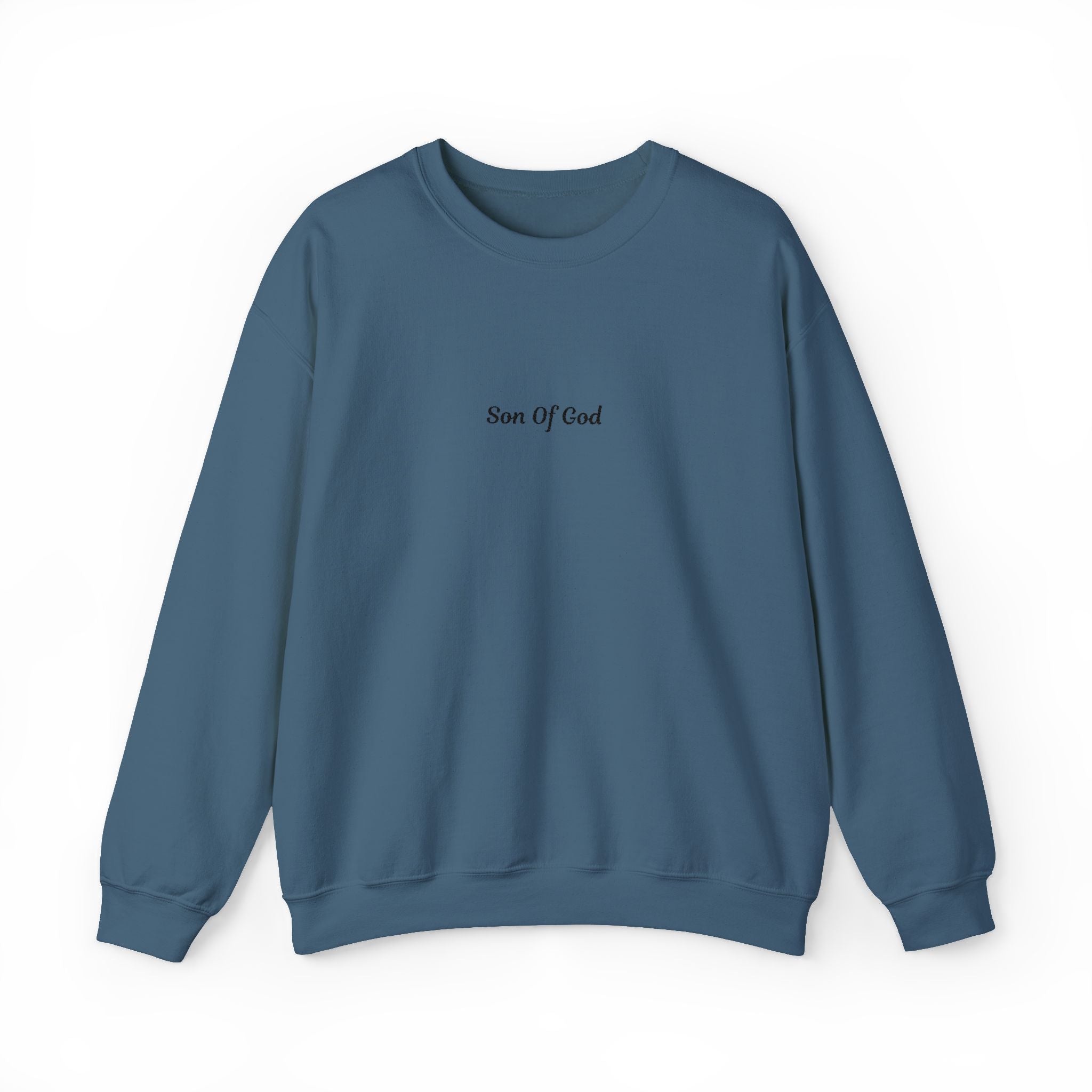 Crewneck Sweatshirt "Son Of God" Minimalist Christian Graphic